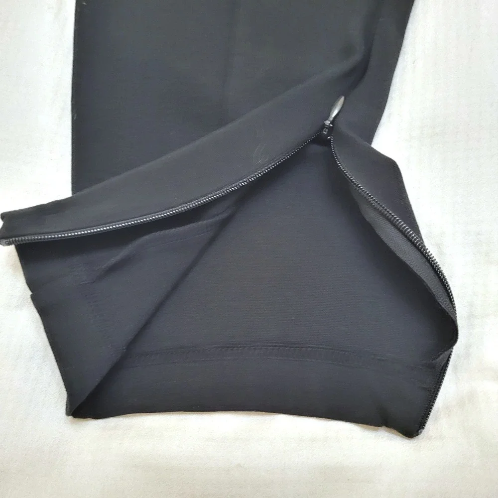 A New Day Black Pull On Ankle Zippers Skinny Ankle Crop Pants XL Career Office